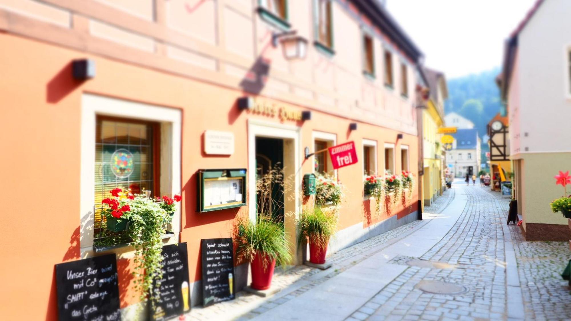 Gasthaus& Pension Zum Roten Haus باد سشاندو المظهر الخارجي الصورة