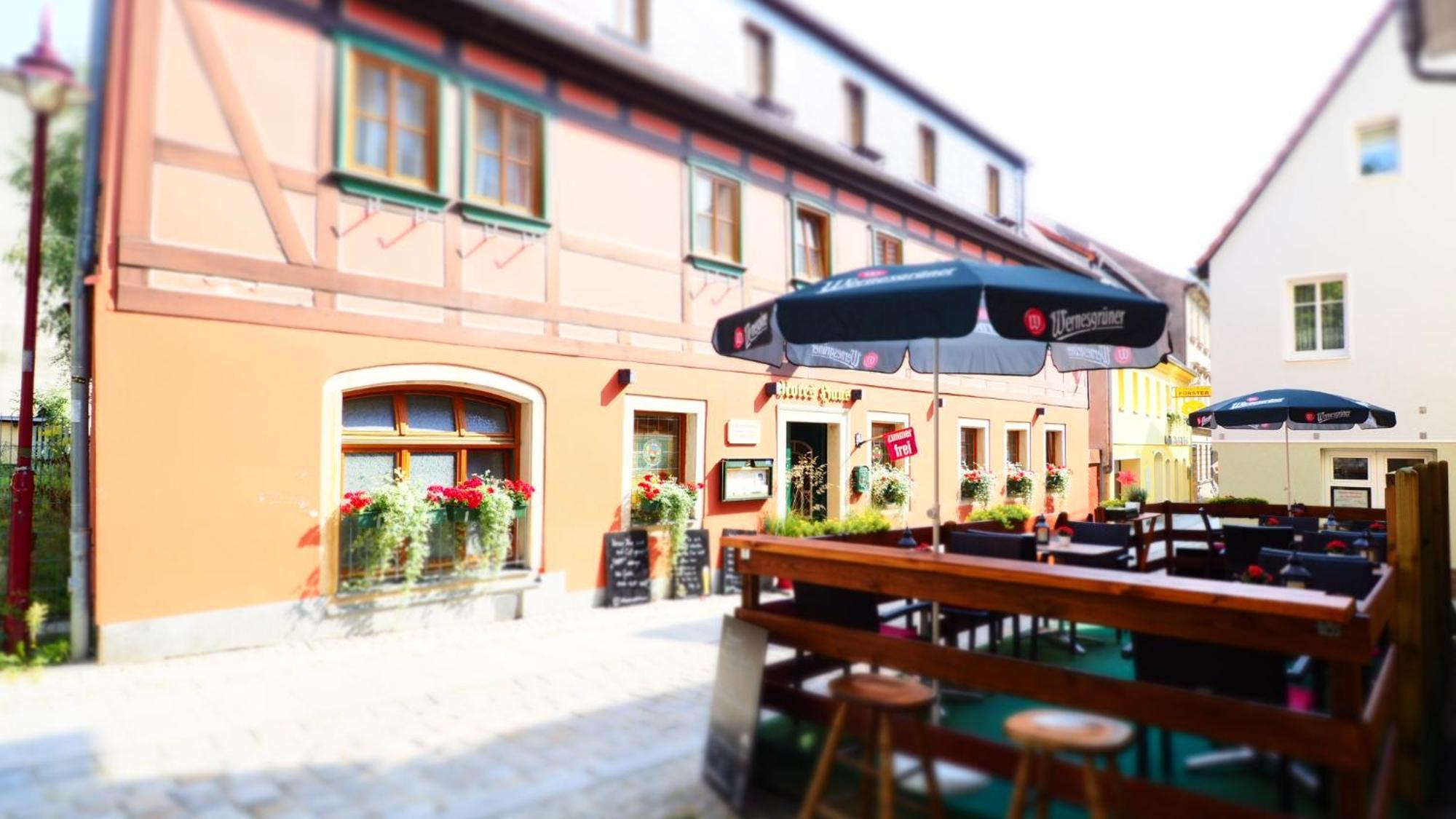 Gasthaus& Pension Zum Roten Haus باد سشاندو المظهر الخارجي الصورة